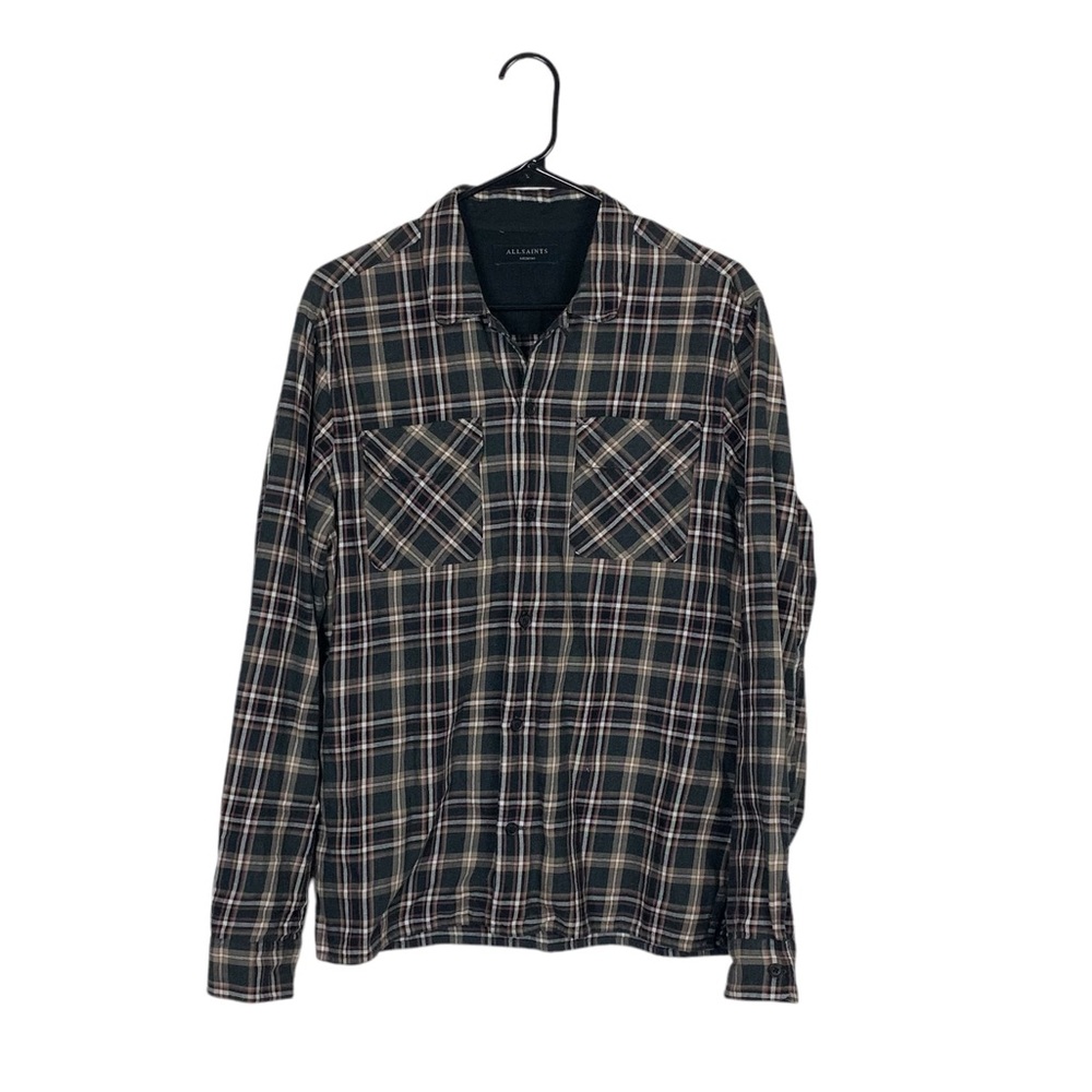 All saints sternberg ls shirt flannel size medium